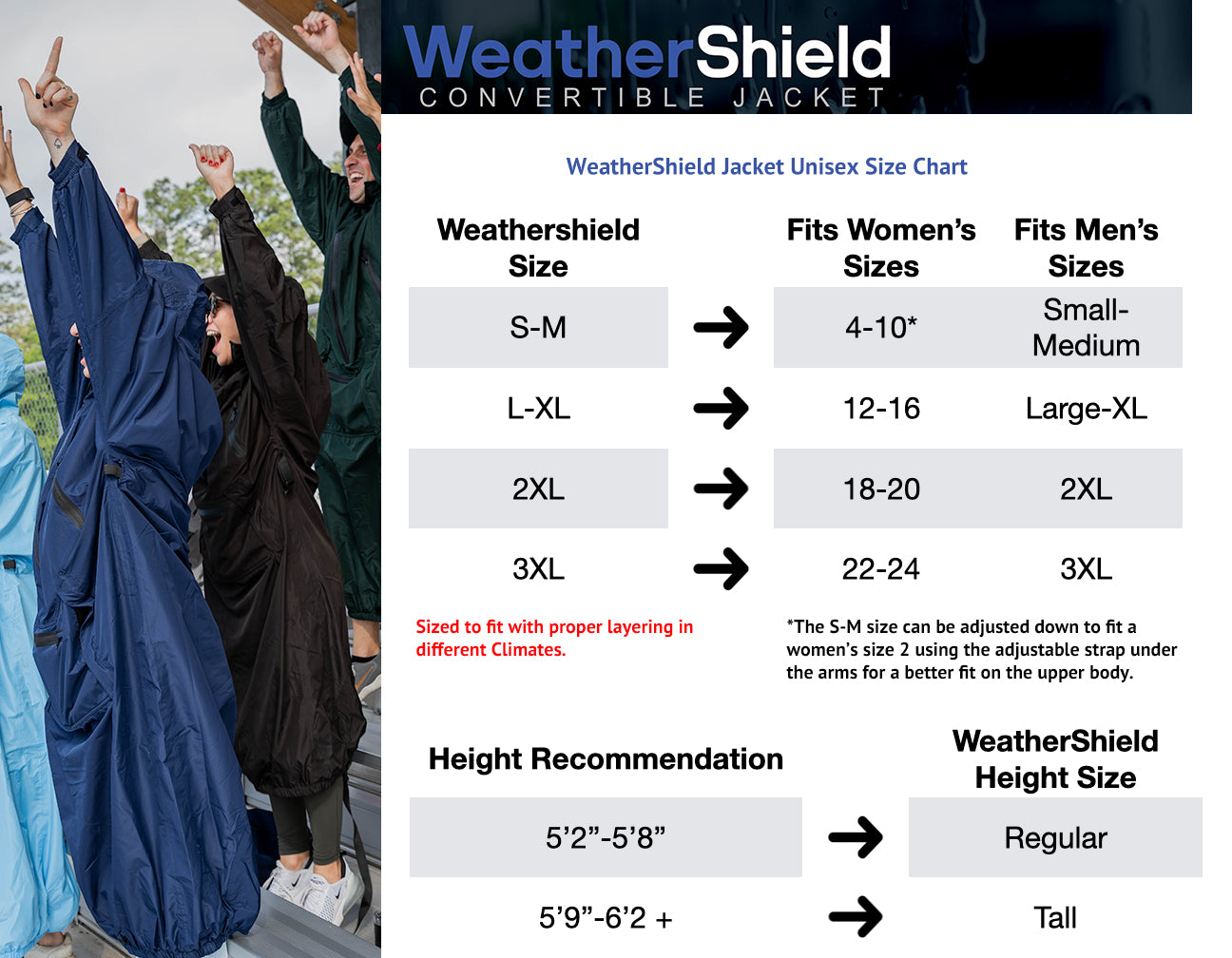 IWOM WeatherShield Convertible Jacket - School Spirit Edition