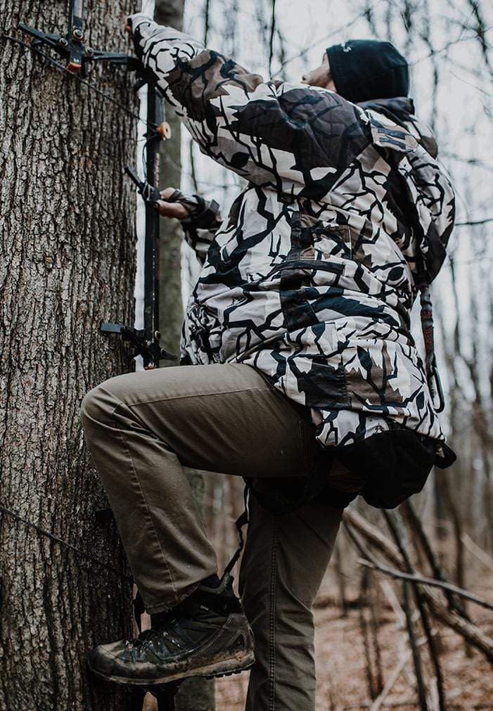 Best Heated Hunting Clothes: IWOM INSULATED HUNTING SUIT CLIMBING TREESTAND PREDATOR FALL GRAY