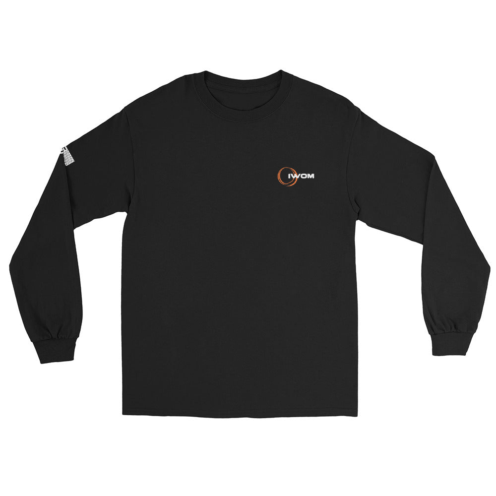 IWOM "He's Out There" Long Sleeve Black Tee Shirt