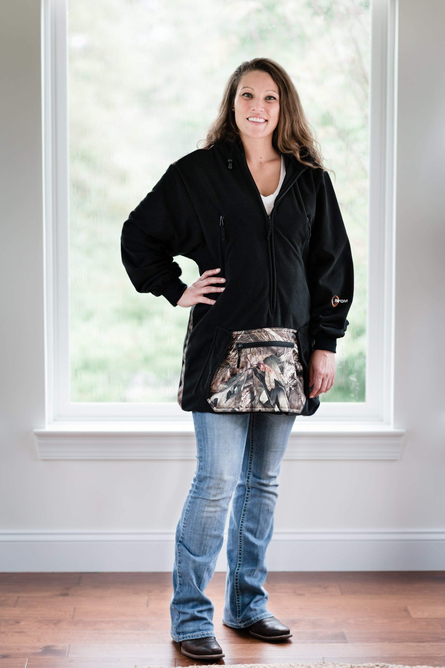 IWOM Outerwear LLC Fleece Mossy Oak Country / 5'2"-5'8" / Small-Medium IWOM Convertible Fleece Hoodie Camo Series (Tradeshow Demo)