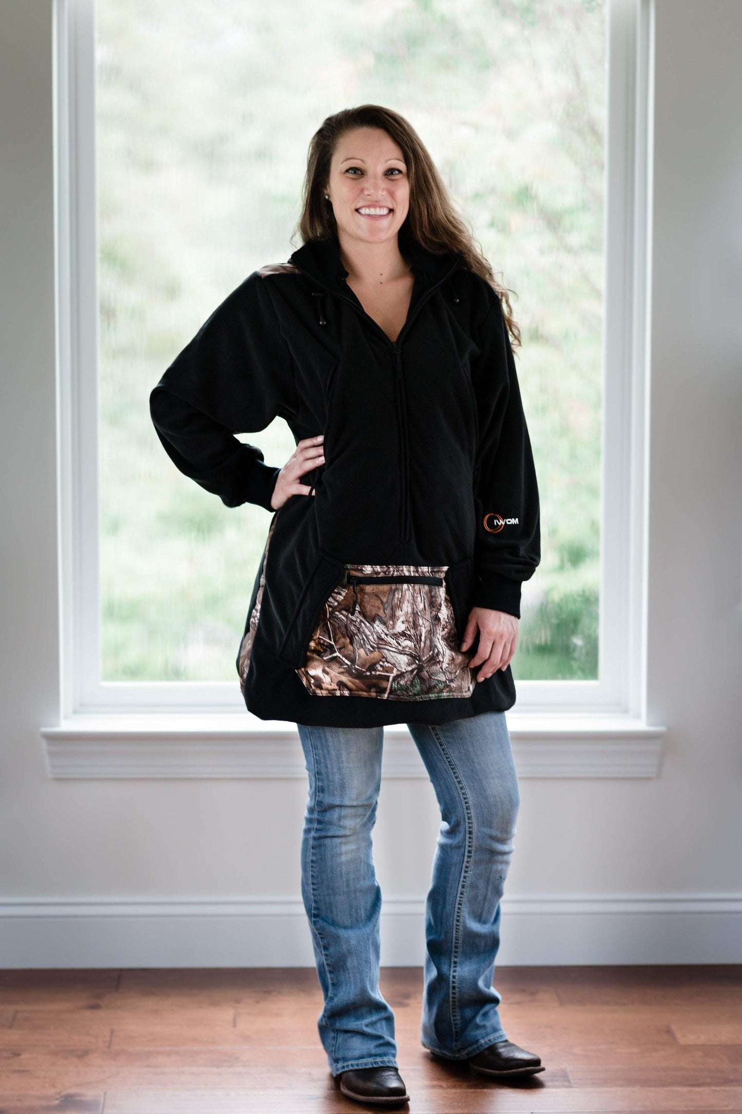 IWOM Outerwear LLC Fleece Realtree Xtra / 5'2"-5'8" / Small-Medium IWOM Convertible Fleece Hoodie Camo Series (Tradeshow Demo)