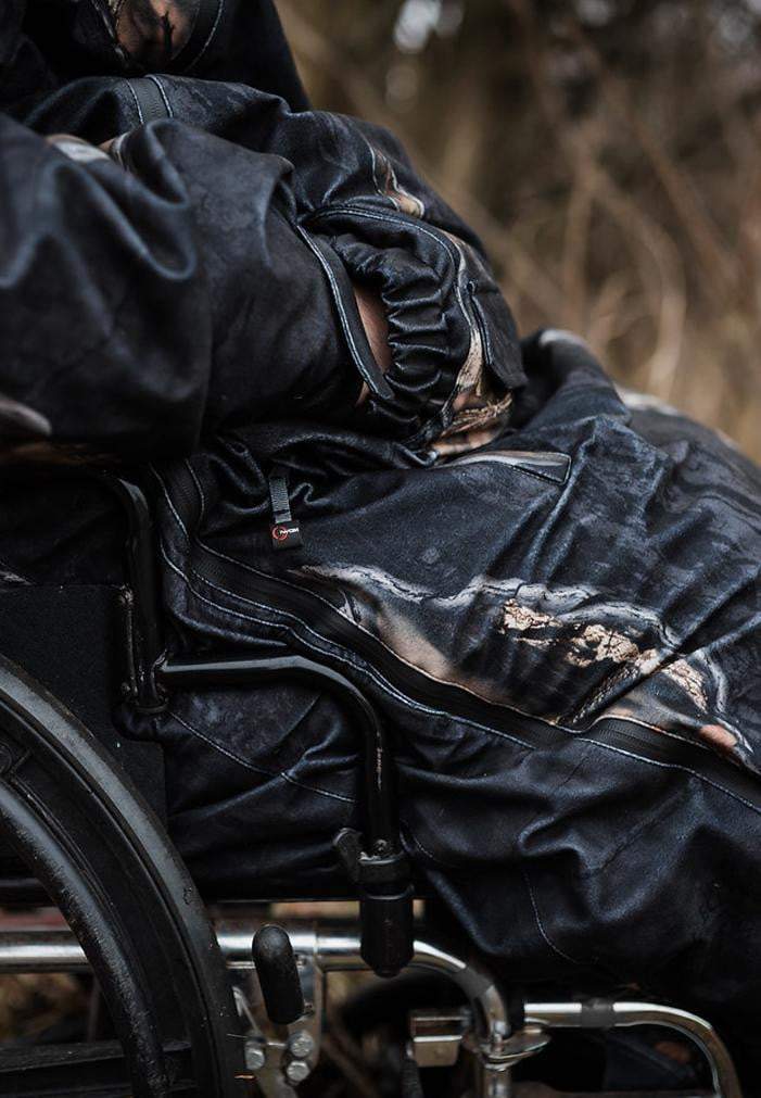 IWOM Adaptive Hunting Jacket for Wheel Chair Users hand warmer pocket