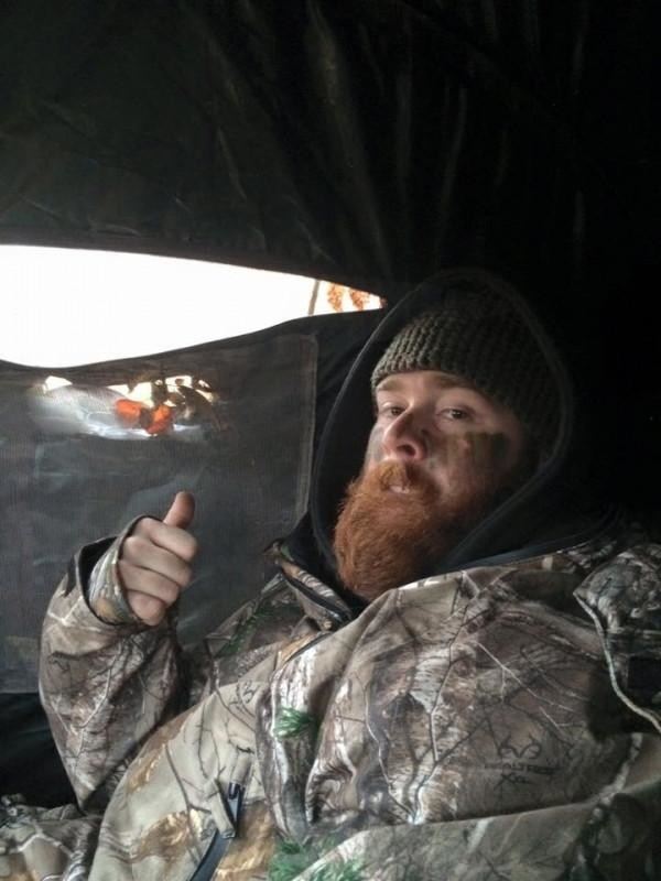 Opening day of rifle season in northern Alberta. Staying toasty in my IWOM!