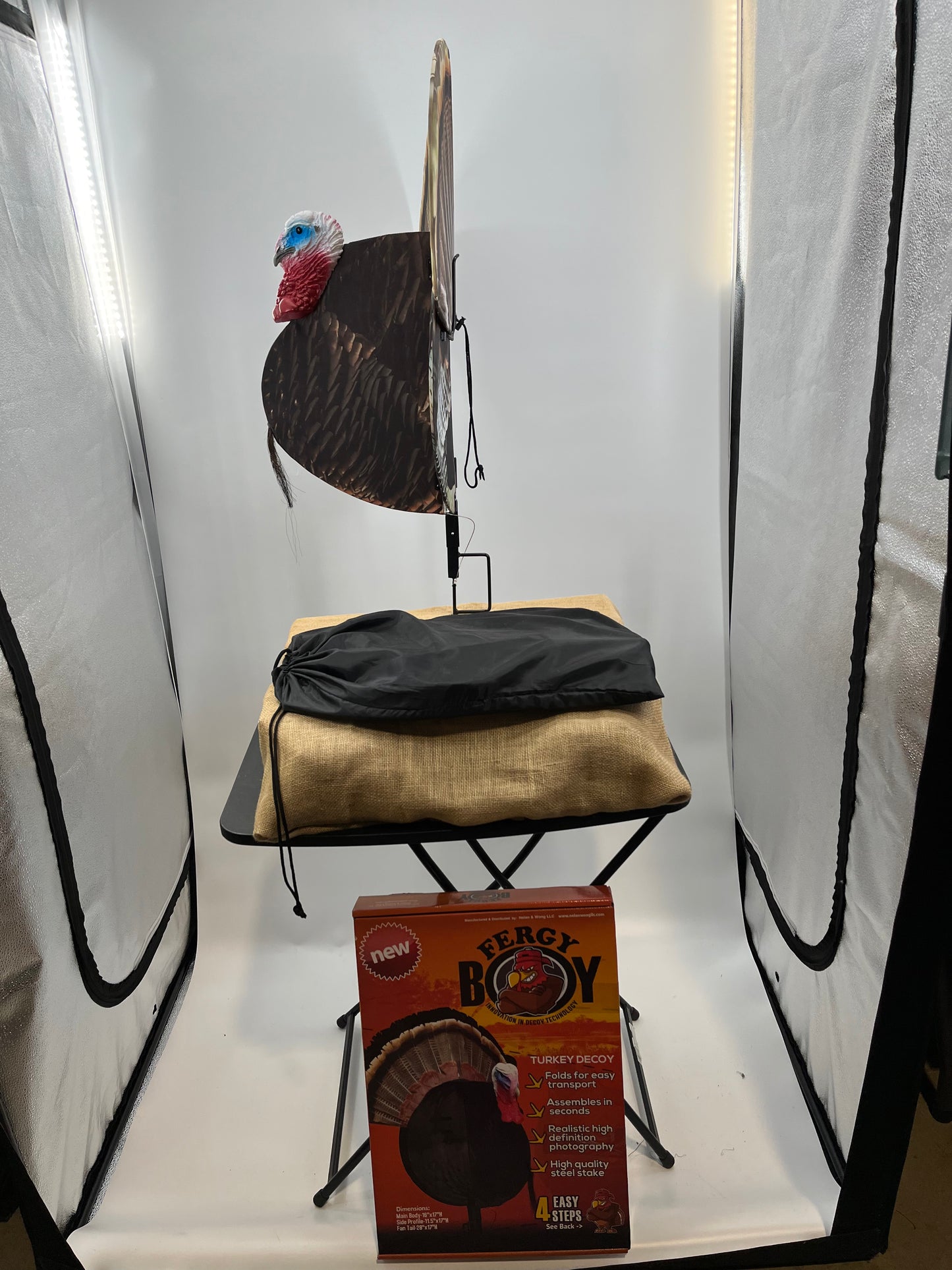 Turkey Decoy by Nelan & Wong | Fergy Boy Magnum Deluxe Collapsible Decoy