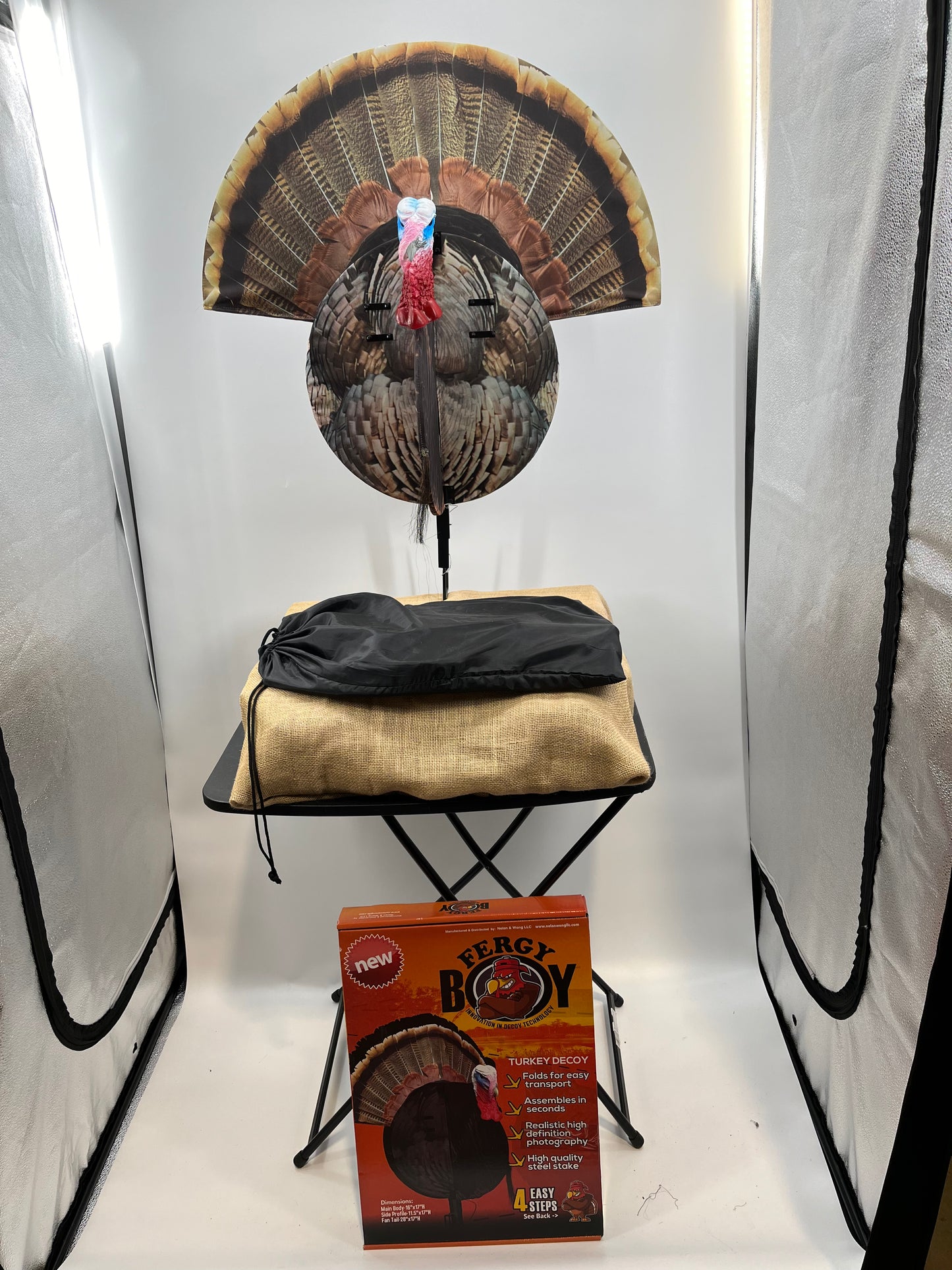 Turkey Decoy by Nelan & Wong | Fergy Boy Magnum Deluxe Collapsible Decoy