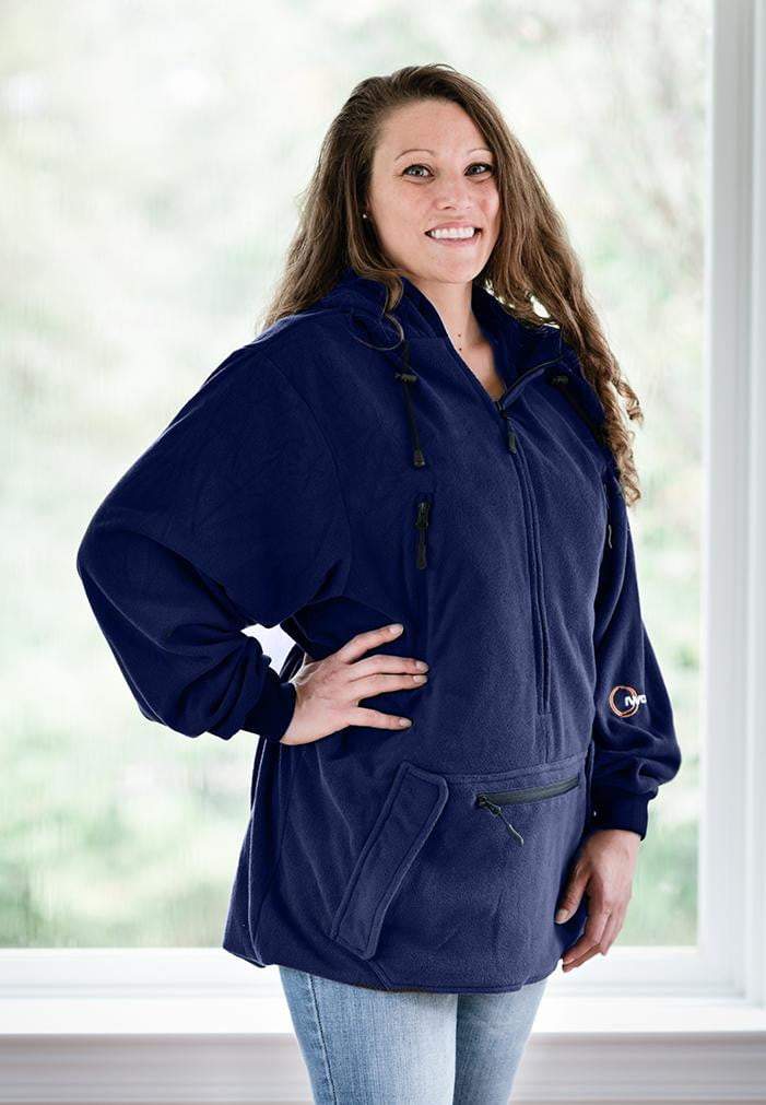 IWOM Outerwear LLC Fleece Navy Blue / 5'2"-5'8" / Small-Medium IWOM Convertible Fleece Hoodie